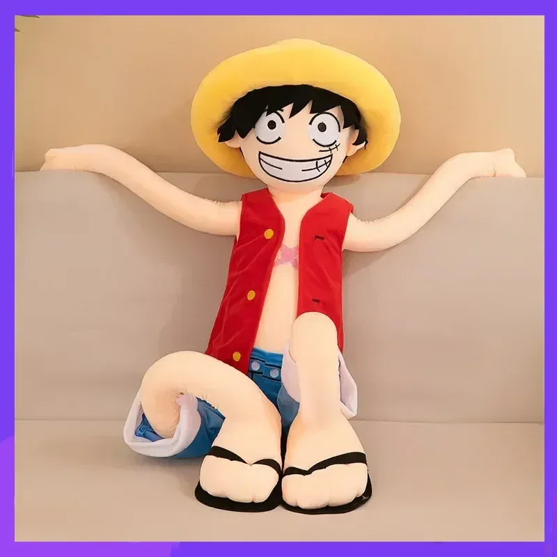 

Большой Луффи цельный 85/125 см Джоба Луффи плюшевая игрушка для сна многоразмерная декоративная подушка плюшевый мягкий декор подарок на день рождения