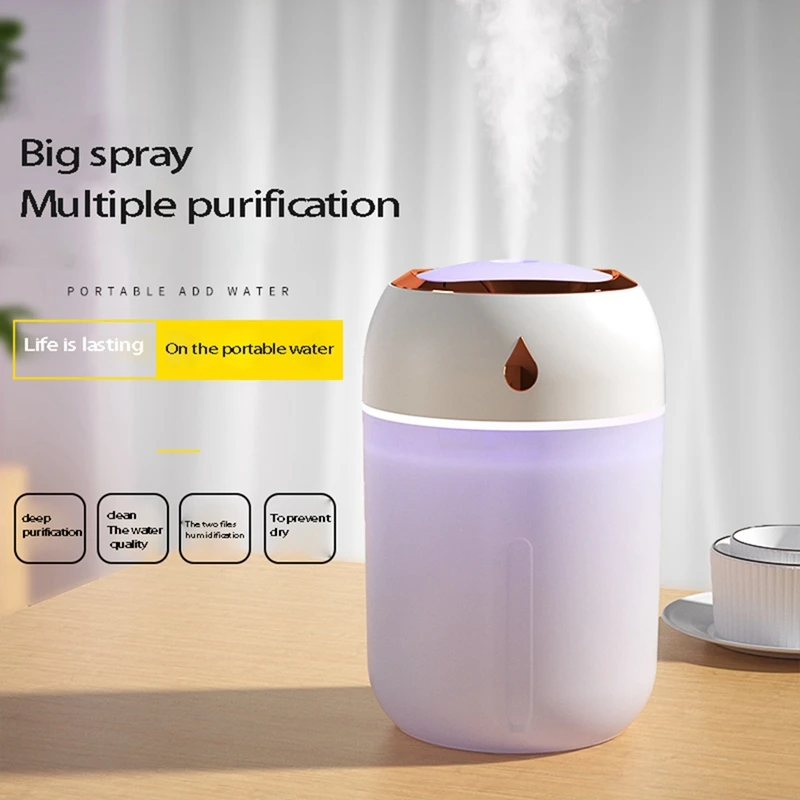 330 ML Cool Mist Mini Humidifier Car Humidifier Room Humidifier Aroma Diffuser Desk Humidifier For Bedroom Office