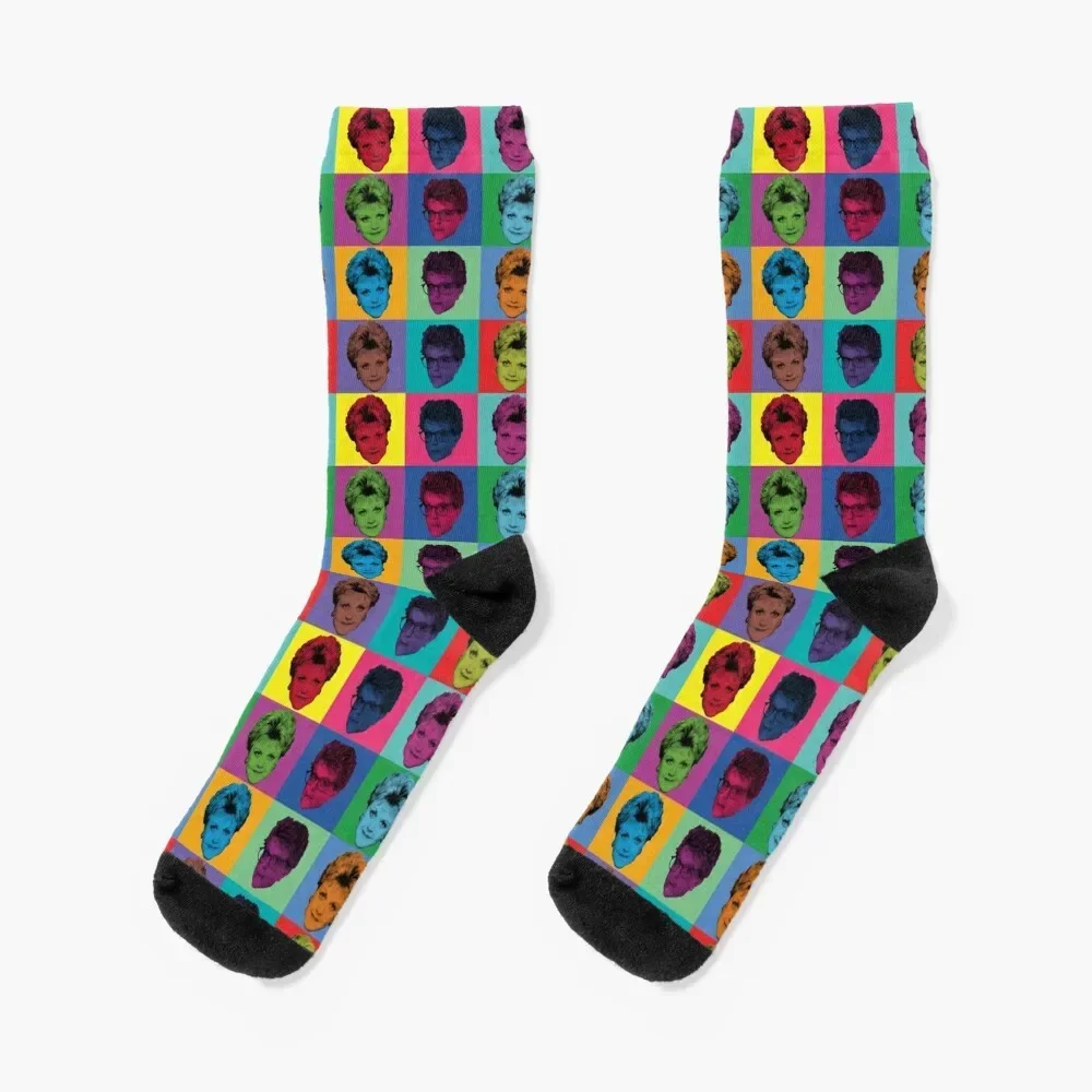 

PopArt Jessica Fletcher Socks moving stockings aesthetic Socks For Women Men's