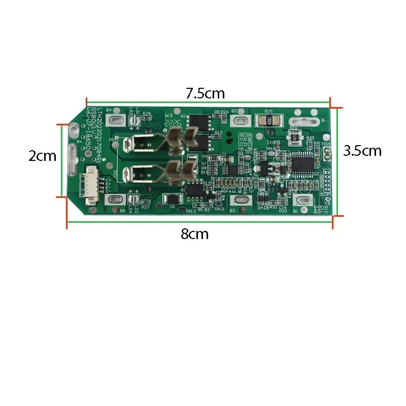 V6 Li-ion Battery Plastic Case Box Charging Protection Circuit Board PCB For Dyson 21.6V DC58 DC62 DC63 DC72 Vacuum Cleaner Part