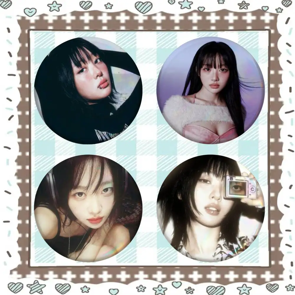 Pop YVES Yyxy LOONA Kawaii Badge Tinplate Meme Round Brooch For Hat Bag Creative Lapel Jewelry Accessories Gifts
