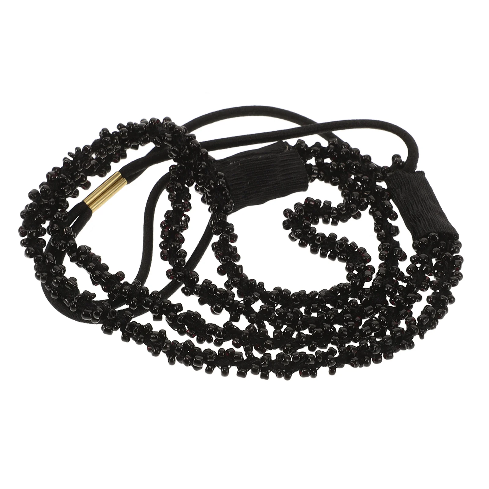 

Beaded Headband Women Elegant Stretch Fashion Statement Jewelry Boho Hair Accessory Lightweight Comfortable Wedding Party