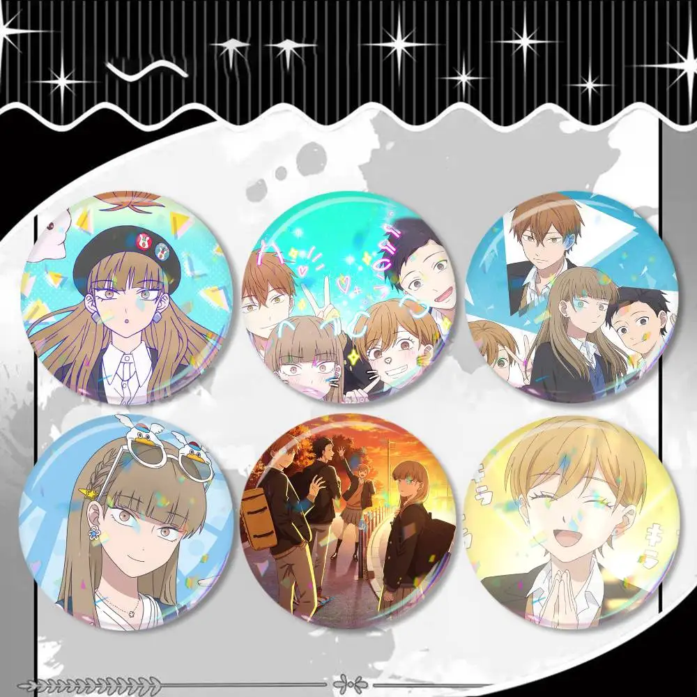 K-oori no J-Jyouheki Badge 25 32 44 58 75 mm Round Fans Collect Friends Gifts Brooch Souvenir