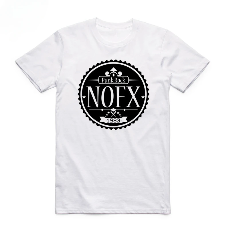 Asian Size Men Women Printing Rock Punk Band Nofx T-shirt Summer Casual O-Neck Short Sleeve T-shirt HCP4153