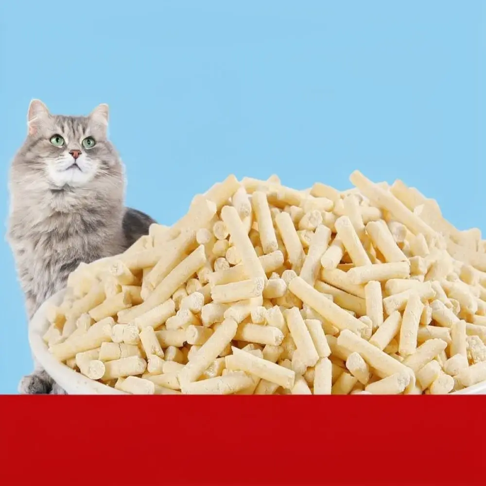 Natural Green Tea Tofu Cat Litter Clumping Sand Flushable Rapid Absorption Pellet For Hanshi Kitty Toilet Essentials