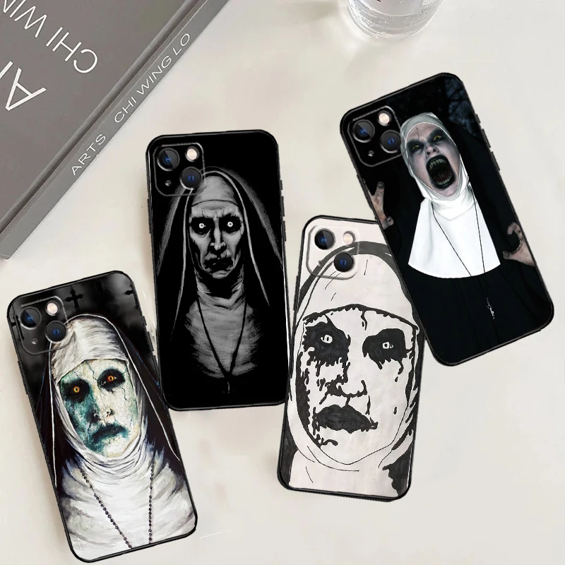 The Nun Valak Horror Phone Case For iPhone 15 16 14 Plus 13 12 Mini 11 Pro Max X XR XS Max 7 8 Back Cover