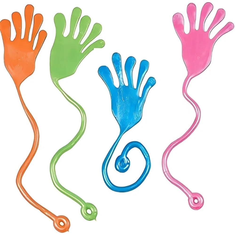 

20PCS Sticky Hands, Sticky Finger, Kids' Party Favor Sets, Fun Toys, Party Favors, Wacky Fun Stretchy Sticky Hands, Hallowe