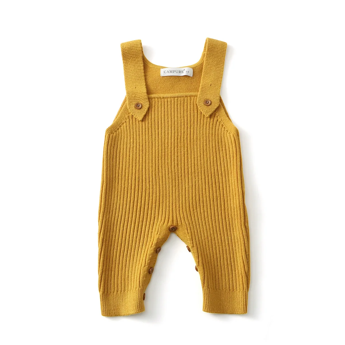 New Spring Baby Overall 3M-6Y Solid Color Infant Girls Knit Rompers 6 Colors Versatile Children Suspenders Jumpsuit