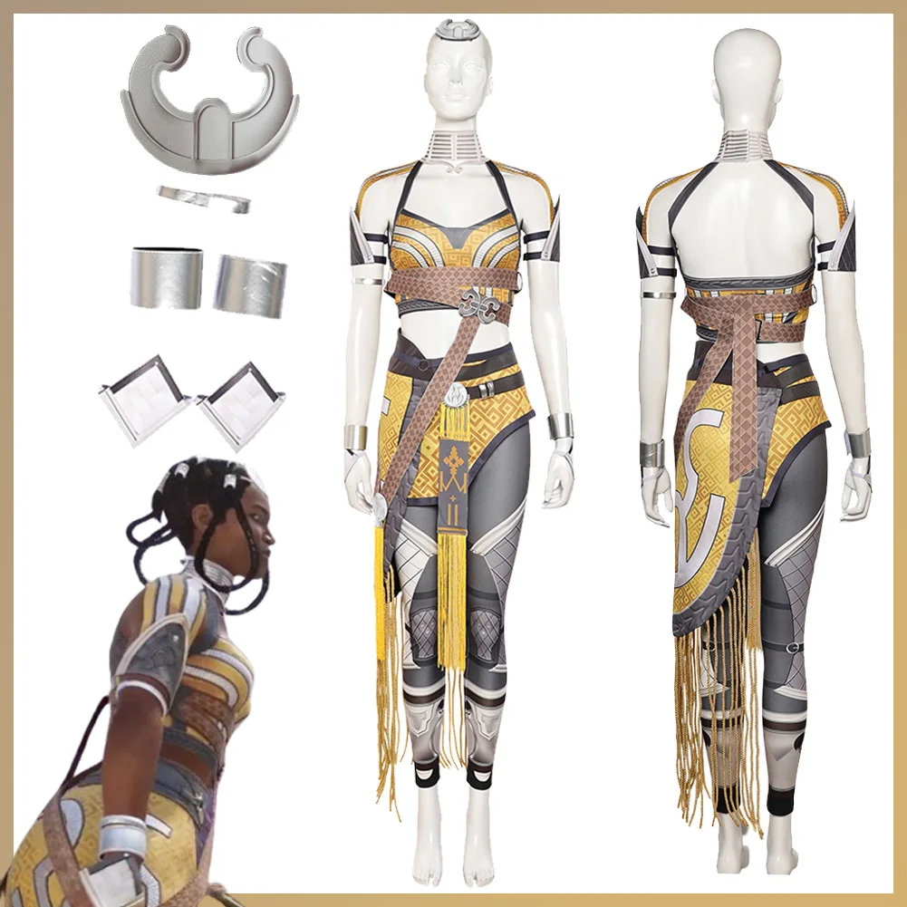 

Game Mortal Kombat Tania Cosplay Women Costumes Jacket Cloak Wristband Headgear Disguise Outfits Halloween Party Fantasia Suit