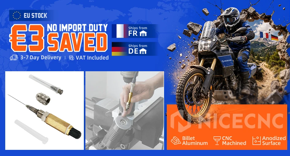 Universal UTV Motorrad Stoßdämpfer Stickstoff Füllnadel Kit für Yamaha Raptor YFZ Honda Polaris RZR CanAm X3 Fox Ohlins – Detail 1