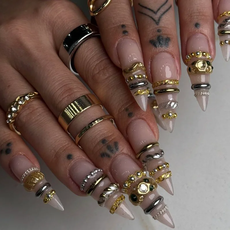 1Pcs Punk Chain Nail Art Silic - Resin Art Template review and price
