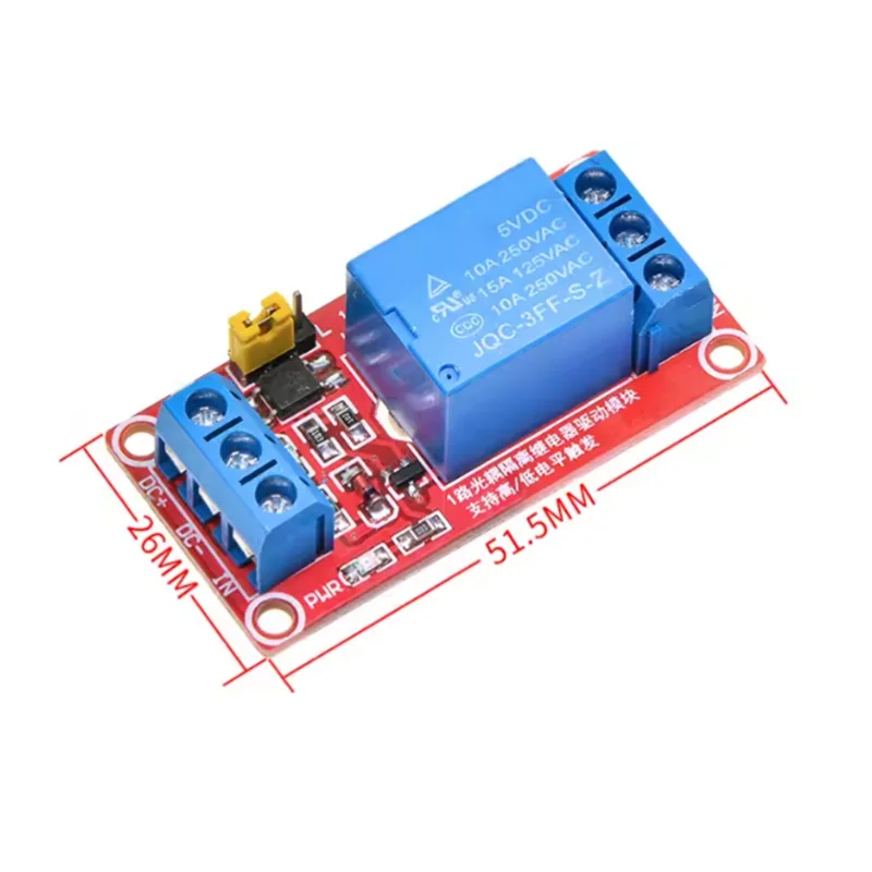 1 Channel 5V/12V/24V Relay Module Optical Coupling Isolation High And Low Level Trigger Microcontroller Red Board