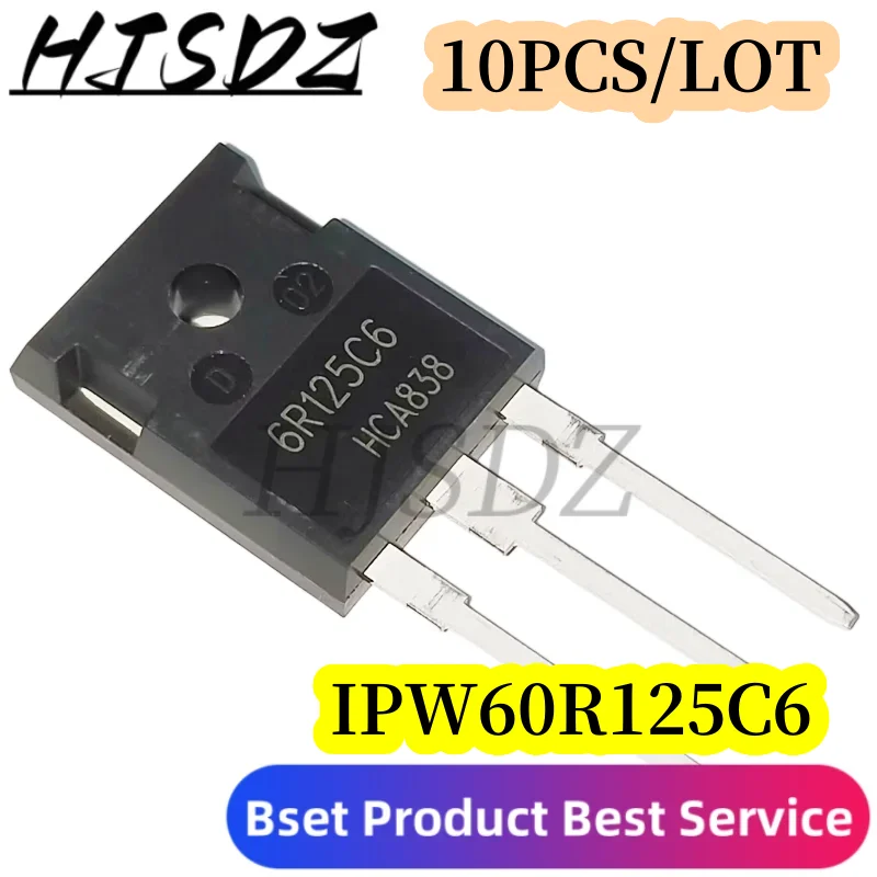 

10PCS/LOT IPW60R125C6 6R125C6 TO-247 IPP60R125CP 6R125P TO220