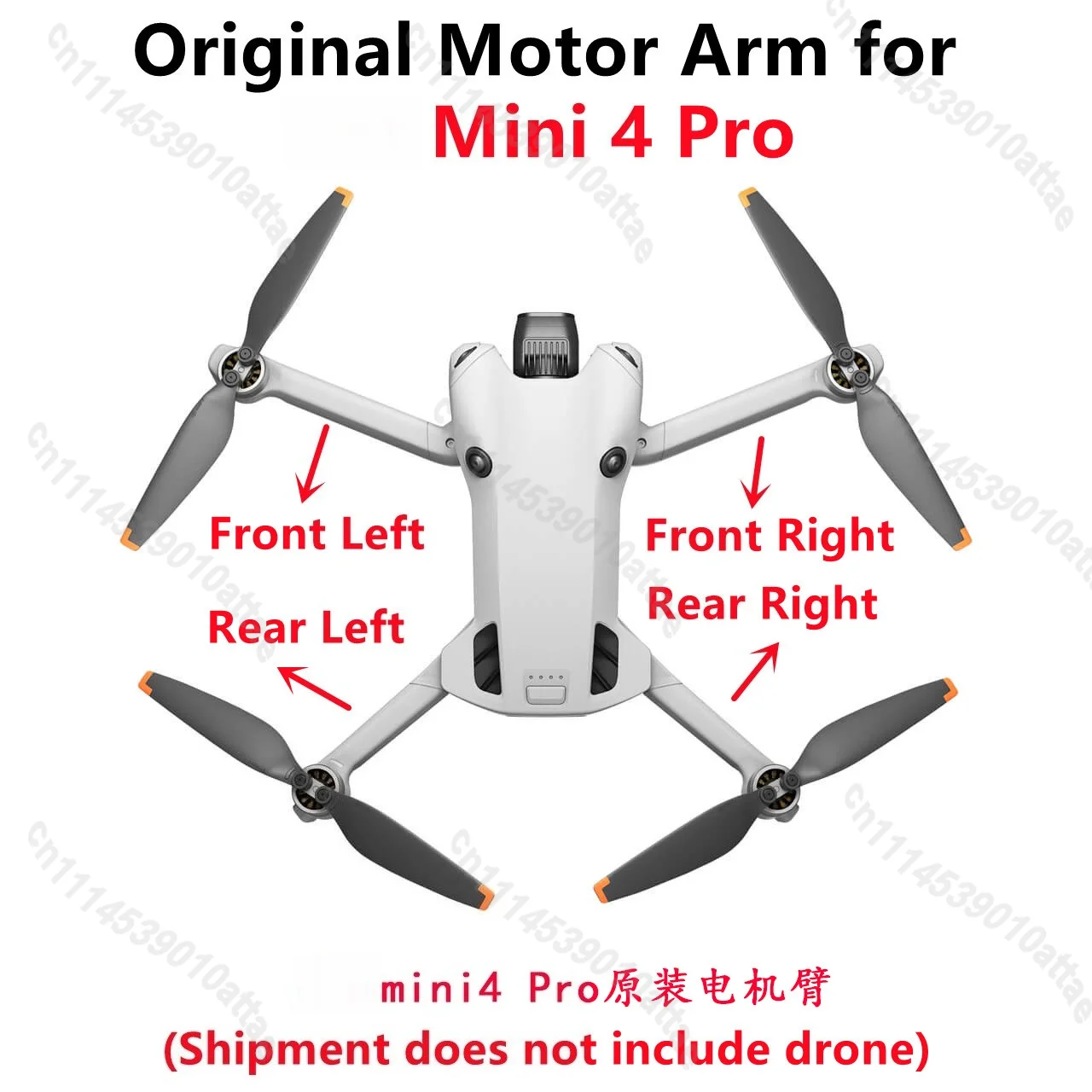 Fits For Mini 4 Pro Front Rear Left Right Motor Arm Shell Original Drone Repair Replacement Spare Parts