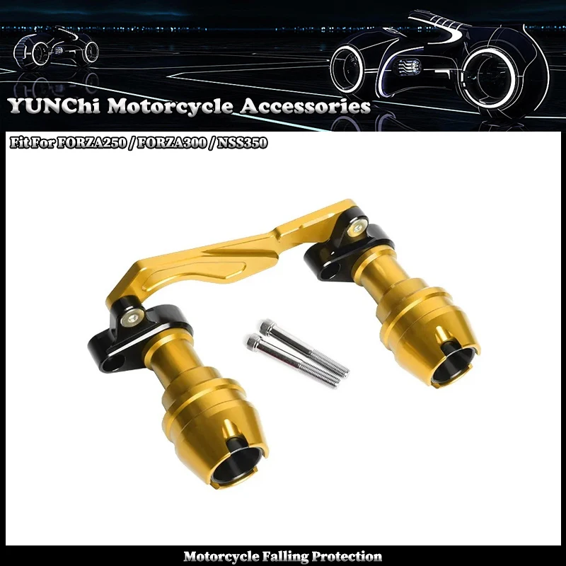 Fit For HONDA FORZA250 FORZA300 NSS350 Motorcycle Accessories Rear Wheel Axle Fork Crash Sliders Fall Protection