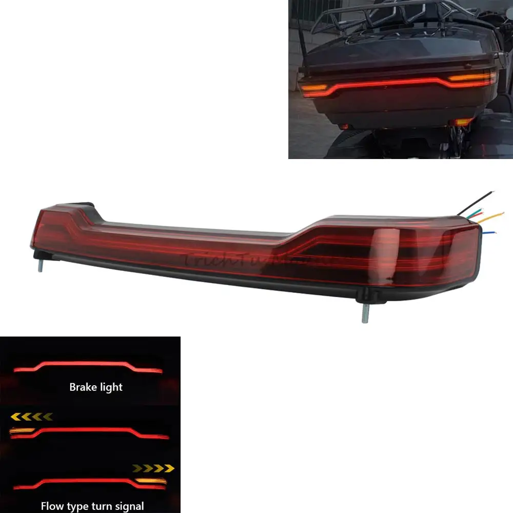 Motorcycle Tour Pack Side Maker Tail Lamp Trunk LED Taillight For Harley Touring Road Electra Glide Ultra CVO 2014-2023