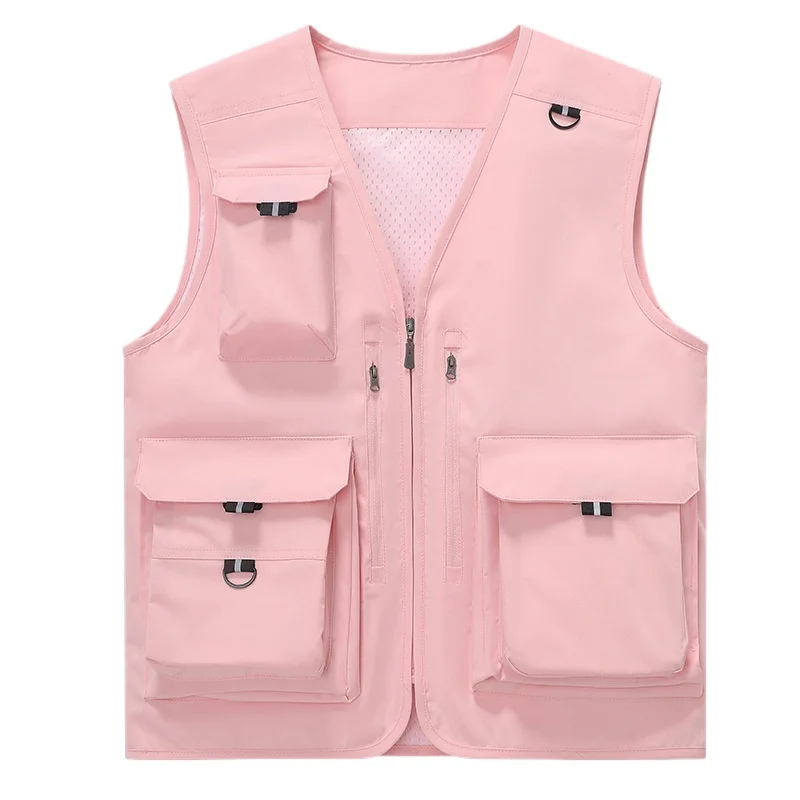 New Fashion Men Outdoor Multi-pockets Fishing Vests Coats Waterproof Sleeveless Jackets Men Breathable Quick-drying Waistcoats 5