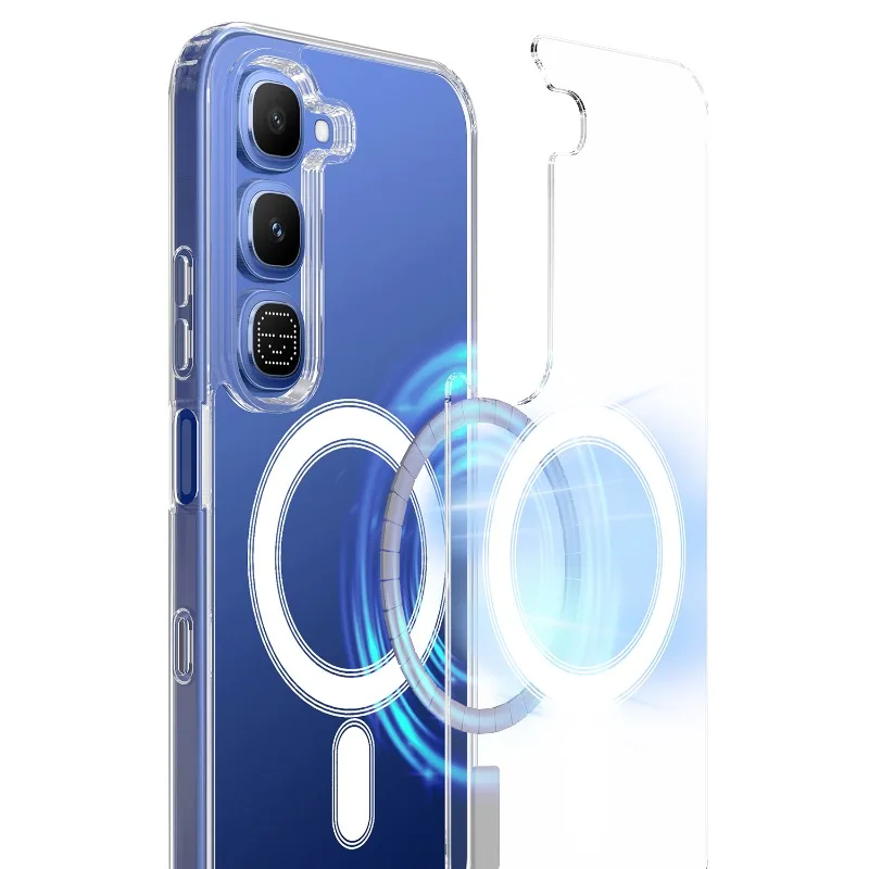 Transparent Acrylic Back Case for Infinix Hot 70 Pro 5G Shockproof Magnetic Pc Hard Cover for Infinix Hot70 70pro