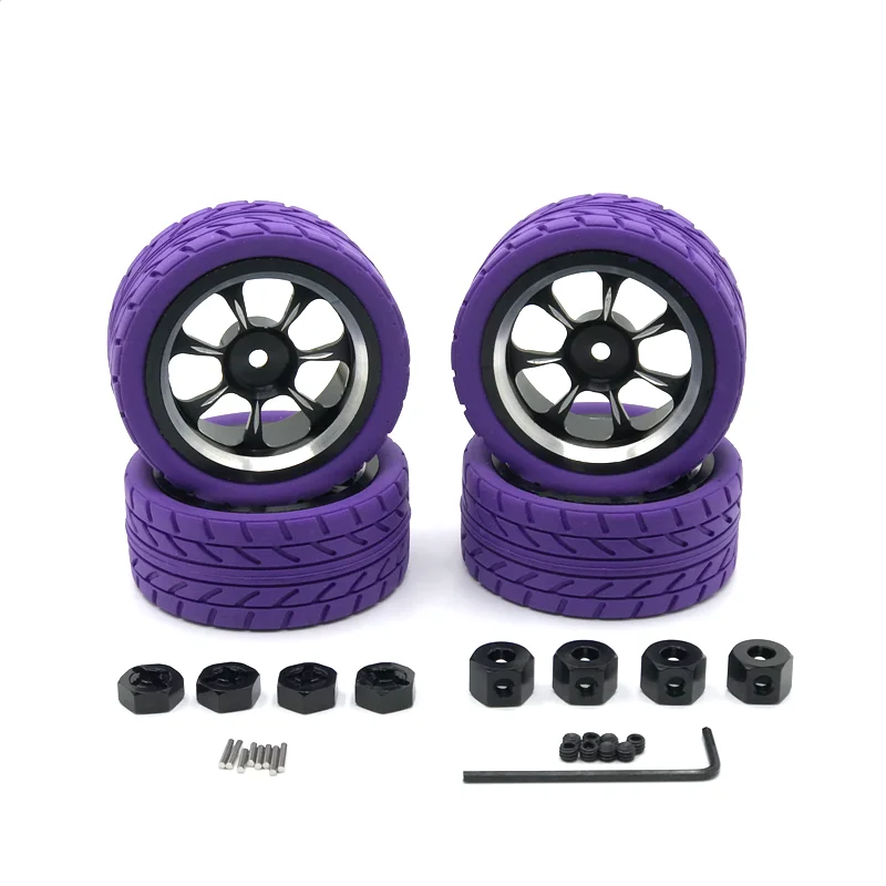 Metal Upgrade Color Racing 65mm Wheels For WLtoys WPL MN LC 1/18 1/16 1/14 1/12 RC Car Parts