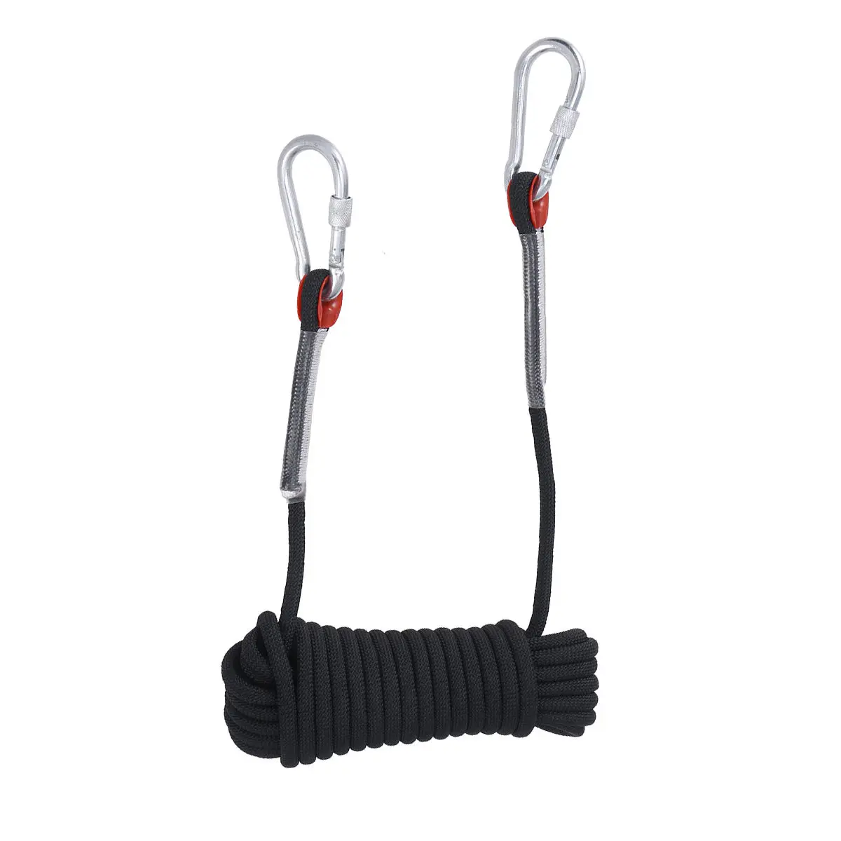 10M 10Mm Reinforced Polyester Climbing Rope Safety Sling Rappelling Aux Cord Equipment for Mountaineering Outdoor Activities
