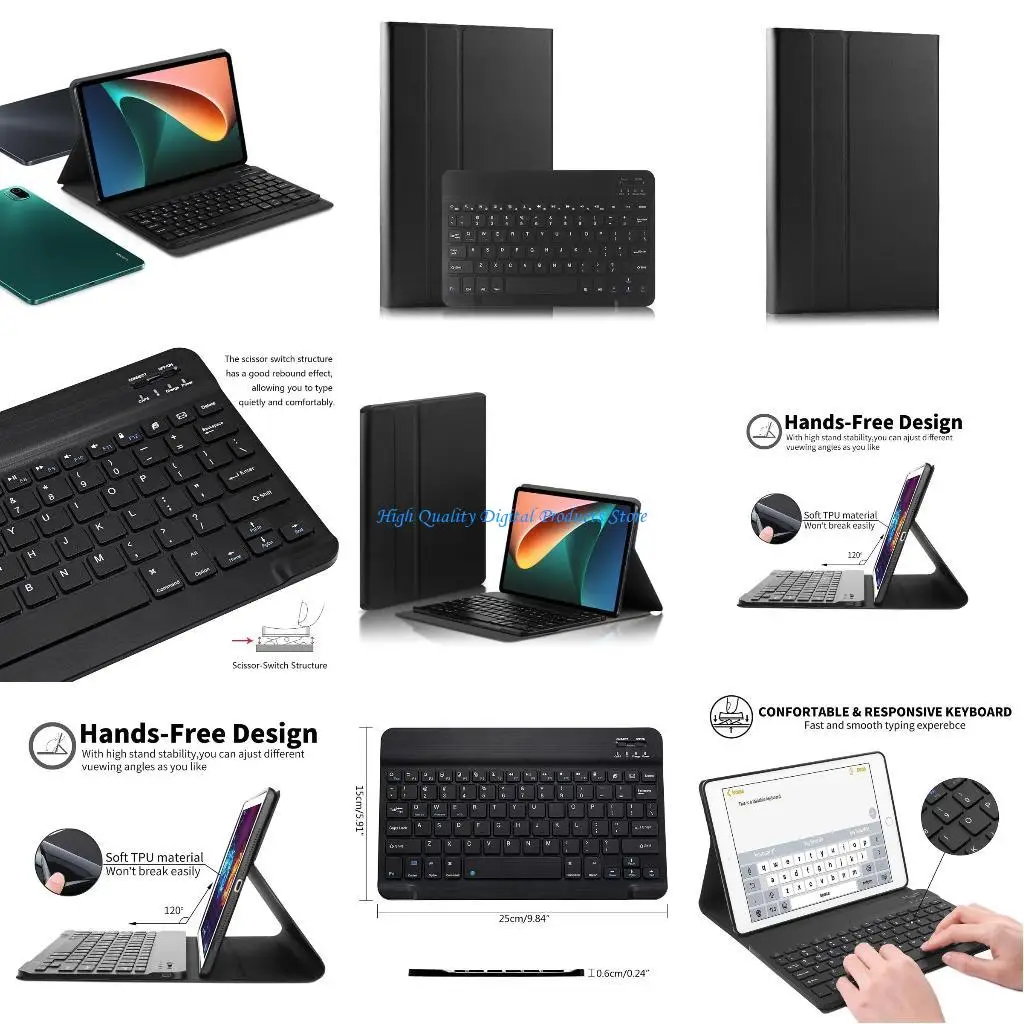 

U2JE для для Case Thin Tul Tablete Leather Tri-Tri-Tri-Cover для MIPAD 5