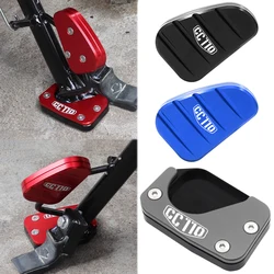 Motorcycle Accessories for Honda CC110 Cross cub CC 110 CNC Aluminium Side Stand Enlarge Plate Kickstand Extension