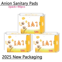 90pcs Anion Sanitary Napkin Ladies Sanitary Towel Daily Use Women Panty Liners 100% Cotton Menstrual Panties Pads Period Gasket