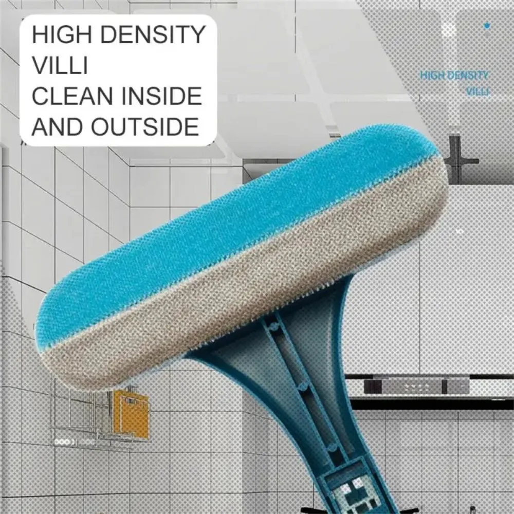 Household Cleaning Tool Window Cleaner Multi-function Double-Sided Scraper Window Mesh Screen Cleaning Brush 2 In 1