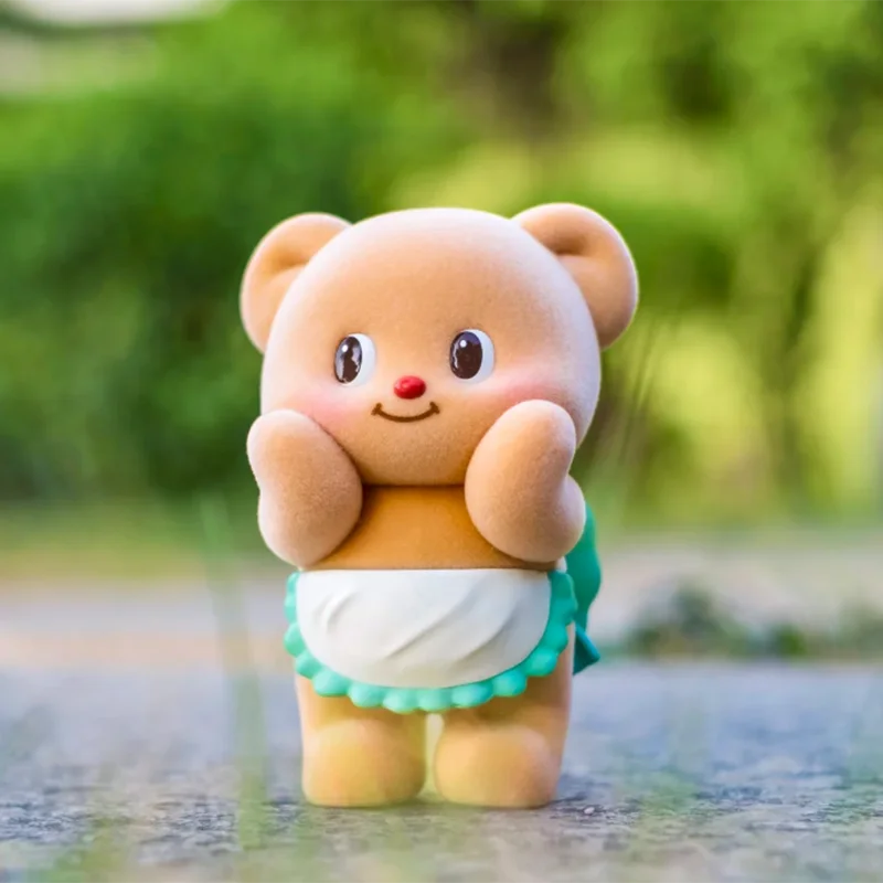 Butterbear Sweet Life Series Blind Box Doll Toys Action Figure Butterbear Flocking Figurines Desktop Gifts For Kids Girls