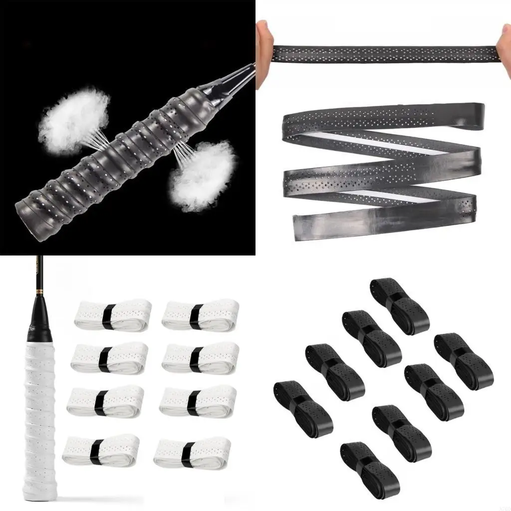 

8Pcs Badmintons Rackets Grip Sport Tape Antislip Skidproof Sweat Bands Grip A70D