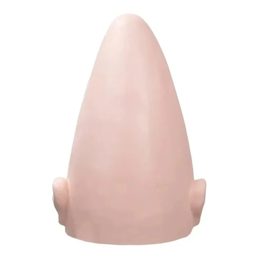 Cabeça de ovo em forma de pele, máscara alienígena cônica, cosplay falso, Coneheads, capacete de látex, dia das bruxas, festa de carnaval, adereços