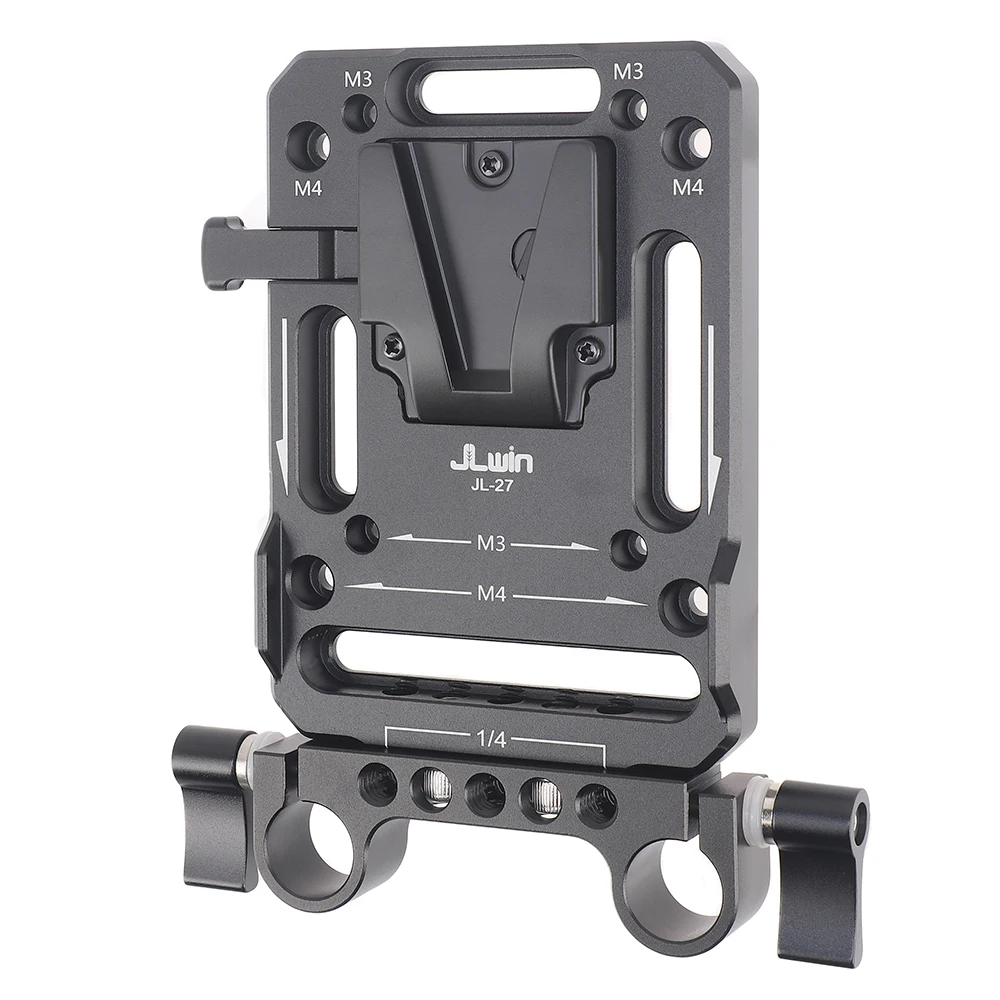 لوحة محول بطارية مثبتة على شكل حرف V مع ذراع تمديد ومقسم إمداد الطاقة لسوني لملحقات التصوير الفوتوغرافي لكاميرا Canon DSLR