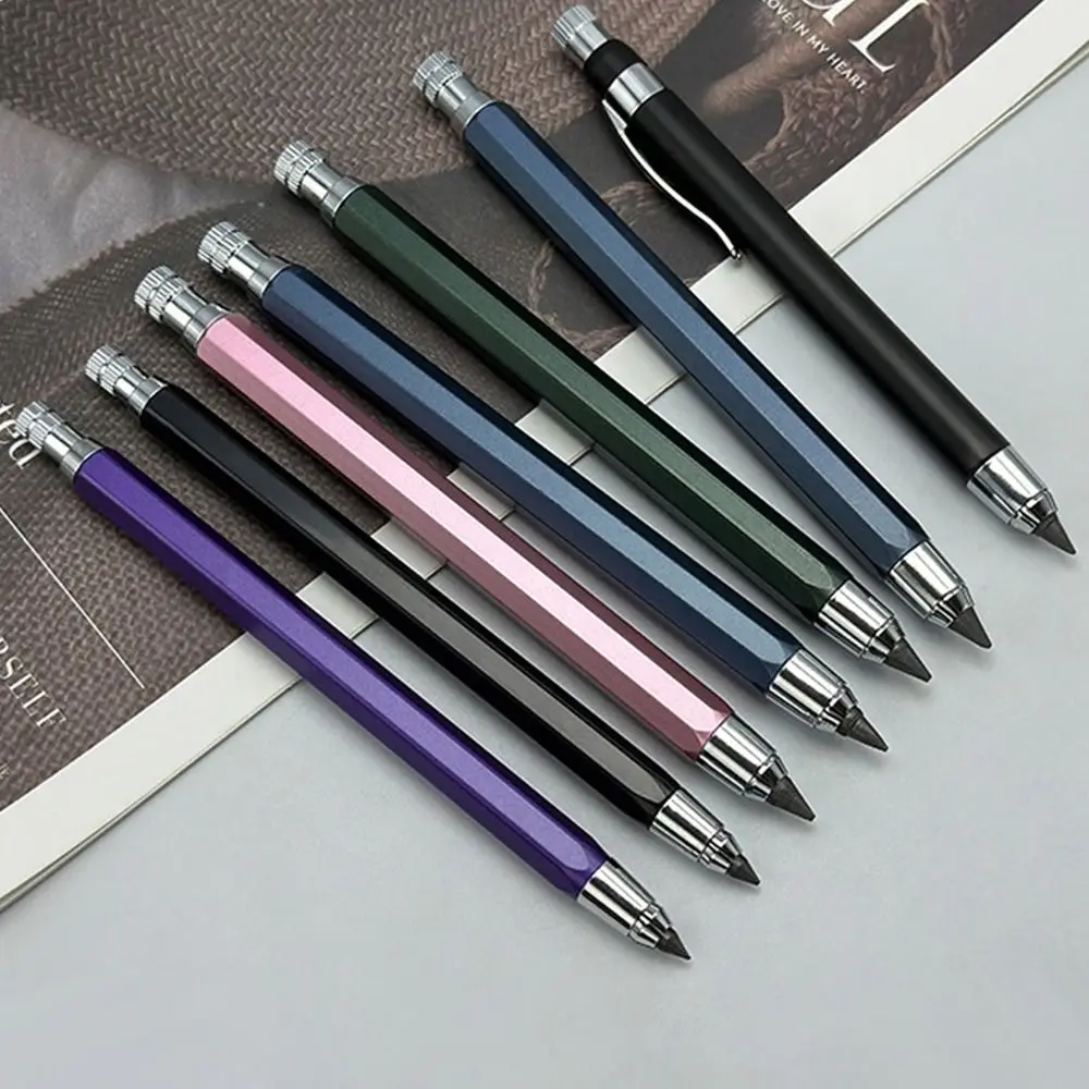 4.0mm Mechanical Pencil Metal 2B/4B/6B/8B/10B Pencil Refill Automatic Pencil Drawing Writing Tool Sketch Comics Design