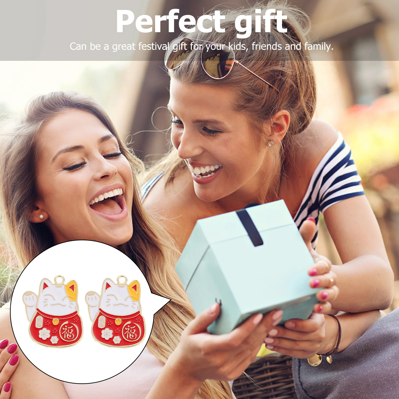 20 قطعة المعلقات سبيكة سحر القط DIY بها بنفسك المفاتيح اليدوية والمجوهرات الحرفية صنع القط قلادة الإكسسوارات المفاتيح Charms بها بنفسك السحر #5