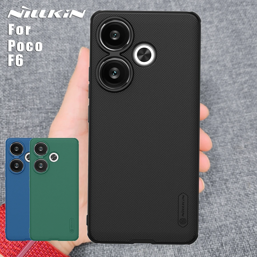 

Nillkin for Xiaomi Poco F6 5G Case Matte PC TPU Frosted Hard 360 full Back Cover PocoF6