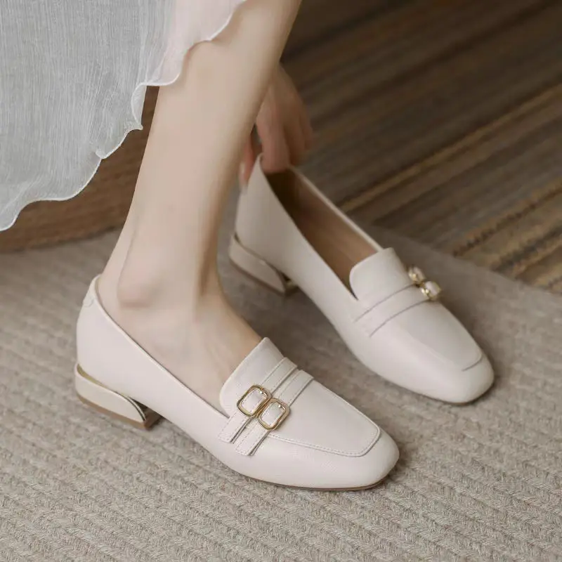 Summer 2025 Women's Loafers Driving Shoes Soft Sole Slip On Chunky Heel Comfortable All Day Wear Evening Style New Arrivals