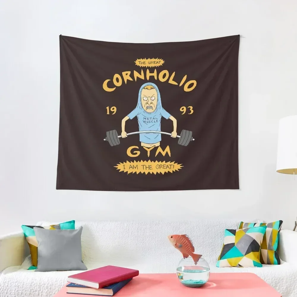 The 1990s TV Cornholio Gym Inspired Rare Artwork Tapestry Decoration For Home Decoration Home Aesthetic Decoration Tapestry