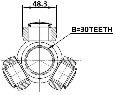 Joint Tripod hub  30X48.3 0116-GRJ120  43430-60061 43430-60090 For TOYOTA  LEXUS,TOYOTA( FAW)