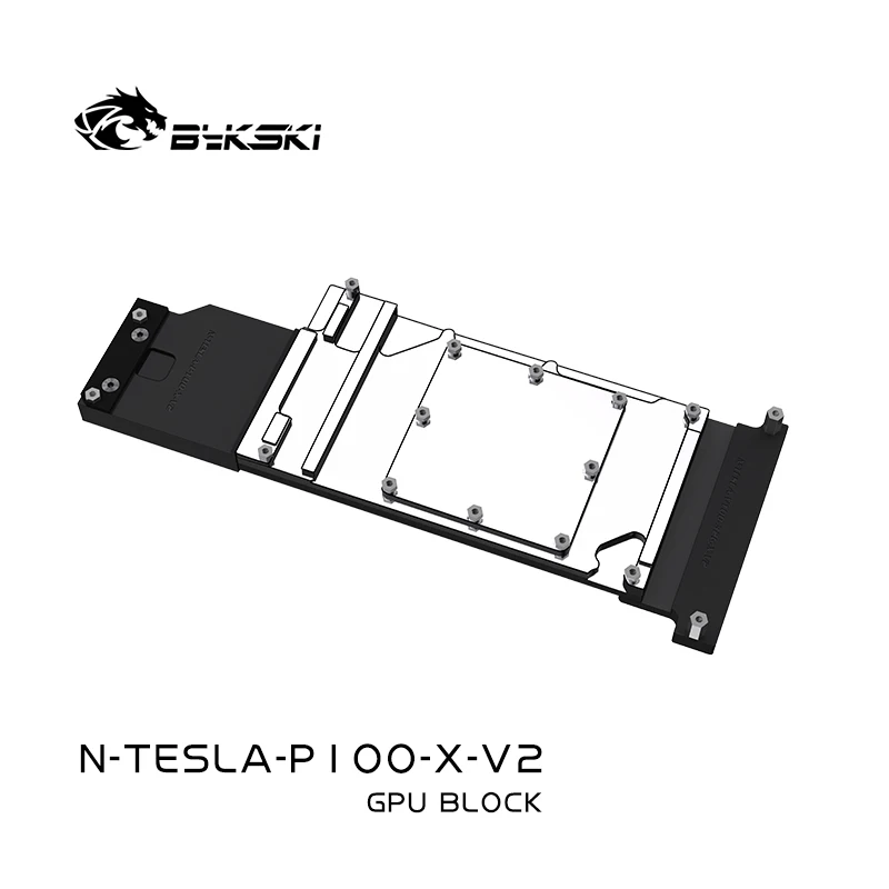 Bykski GPU Block for NVIDIA TESLA P100 Video Card Water Cooling/All Metal AI Intelligence Deep Learning N-TESLA-P100-X-V2