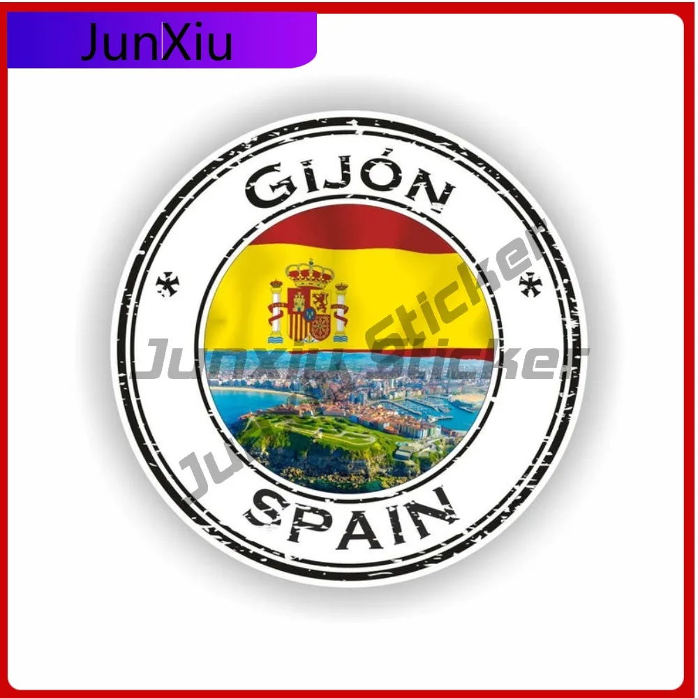 

Gij n Spain Seal Funny Wall UV Resistant Decoration Round Emblem Sticker Window Decoration Anti Scratch Durable Fade