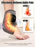 Masseur chauffant portable pour cheville, enveloppe de soutien pour pied, chauffe-vibreur sans fil pour poignet et cheville 3