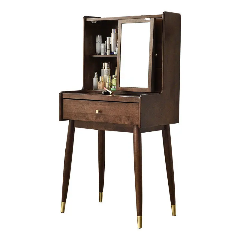 Solid wood dresser Modern simple dressing table can store bedroom household small dressing table
