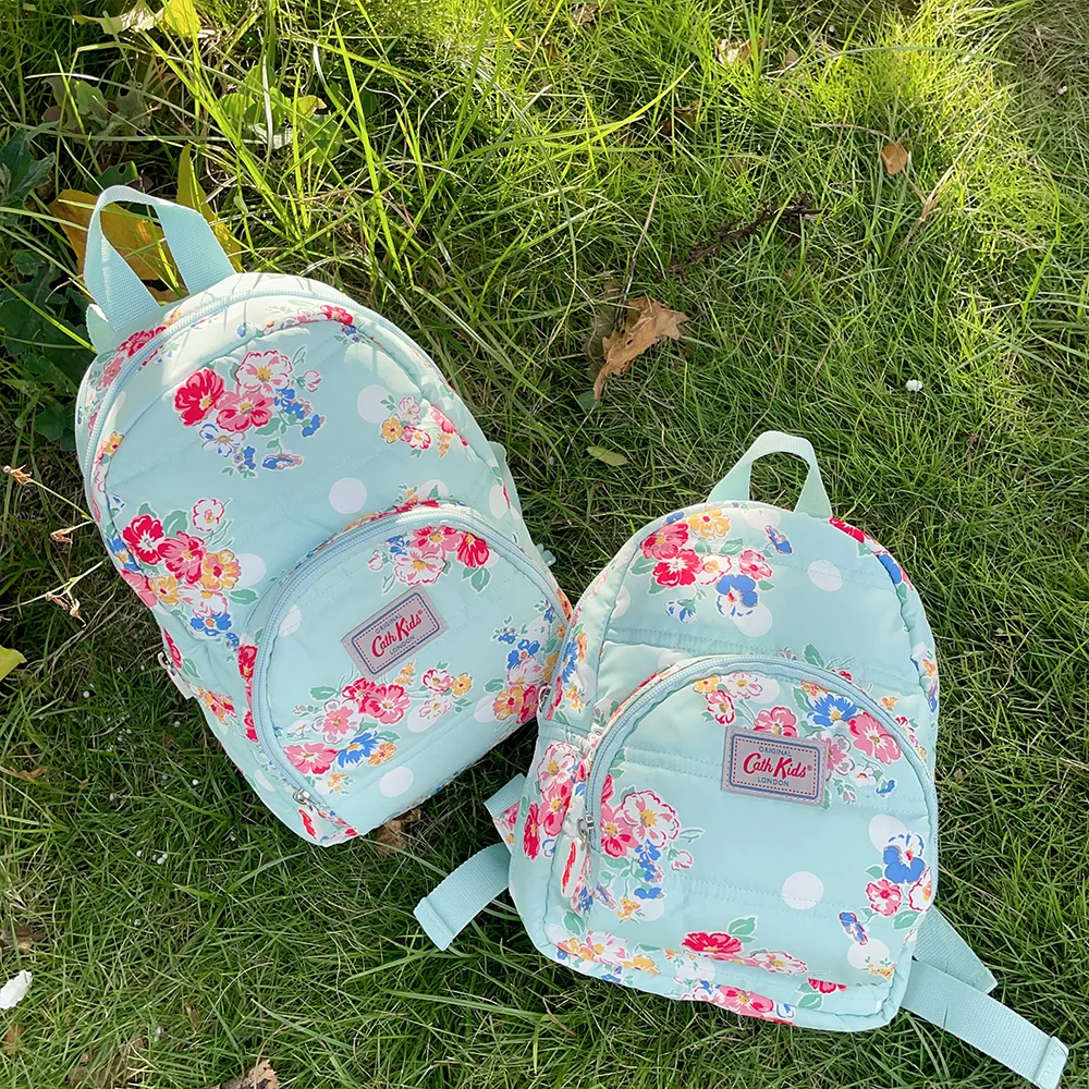 Small floral space cotton lightweight children's backpack kindergarten backpack