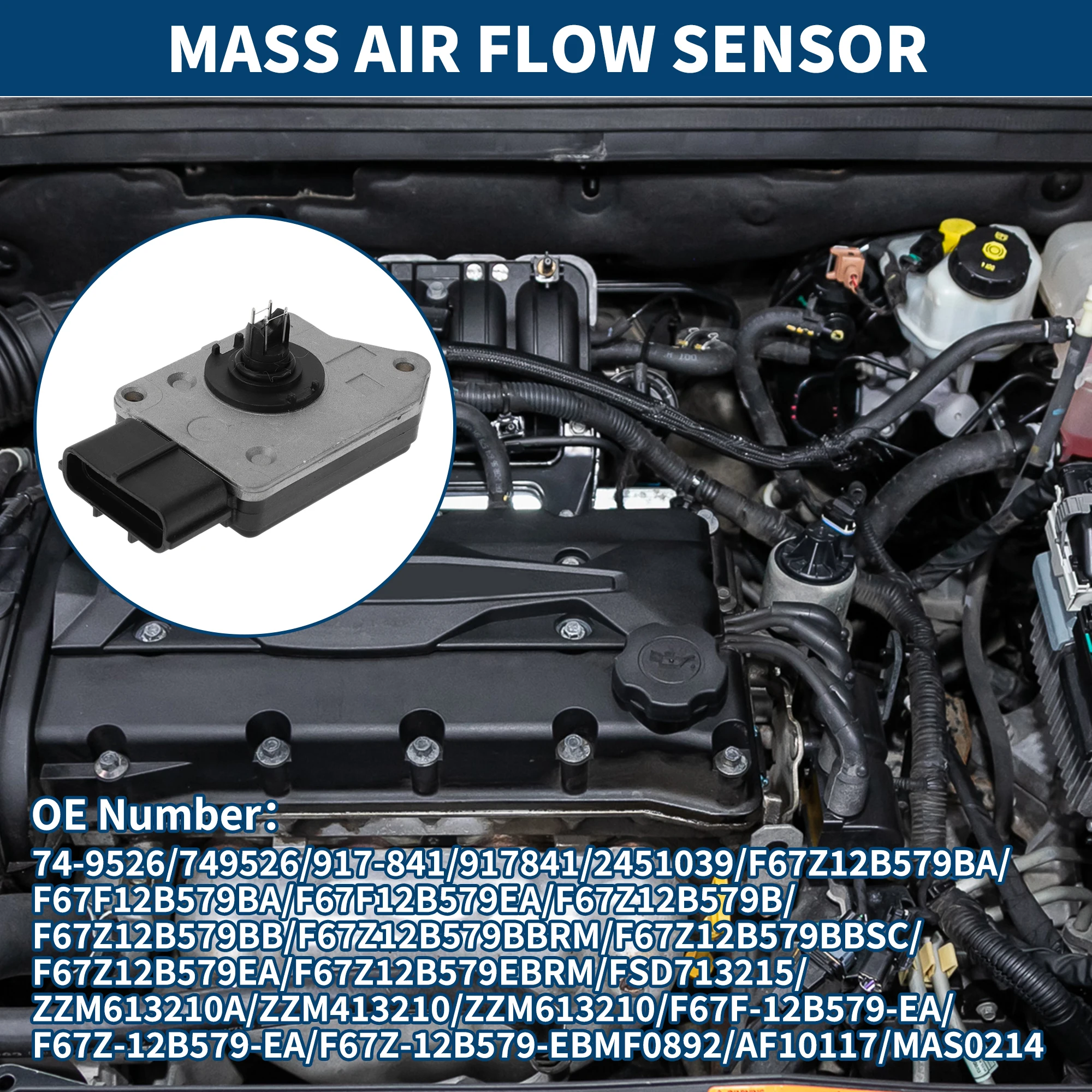 

Датчик массового расхода воздуха UXCELL No 74-9526 для Ford Aerostar 96-97, пластик, металл, 1 шт.
