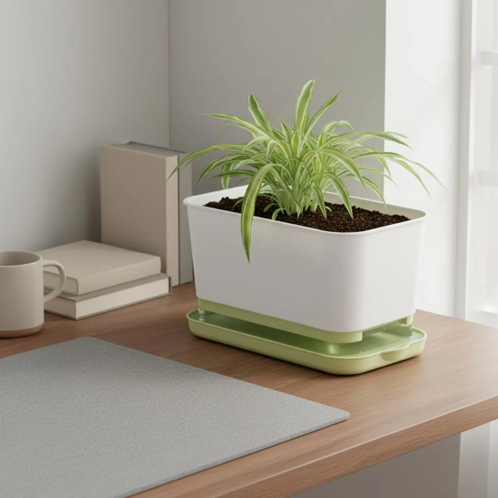 automaticWatering Planter Breathable automaticWatering Planter Box Plastic Window Ventilation System Circulation Design