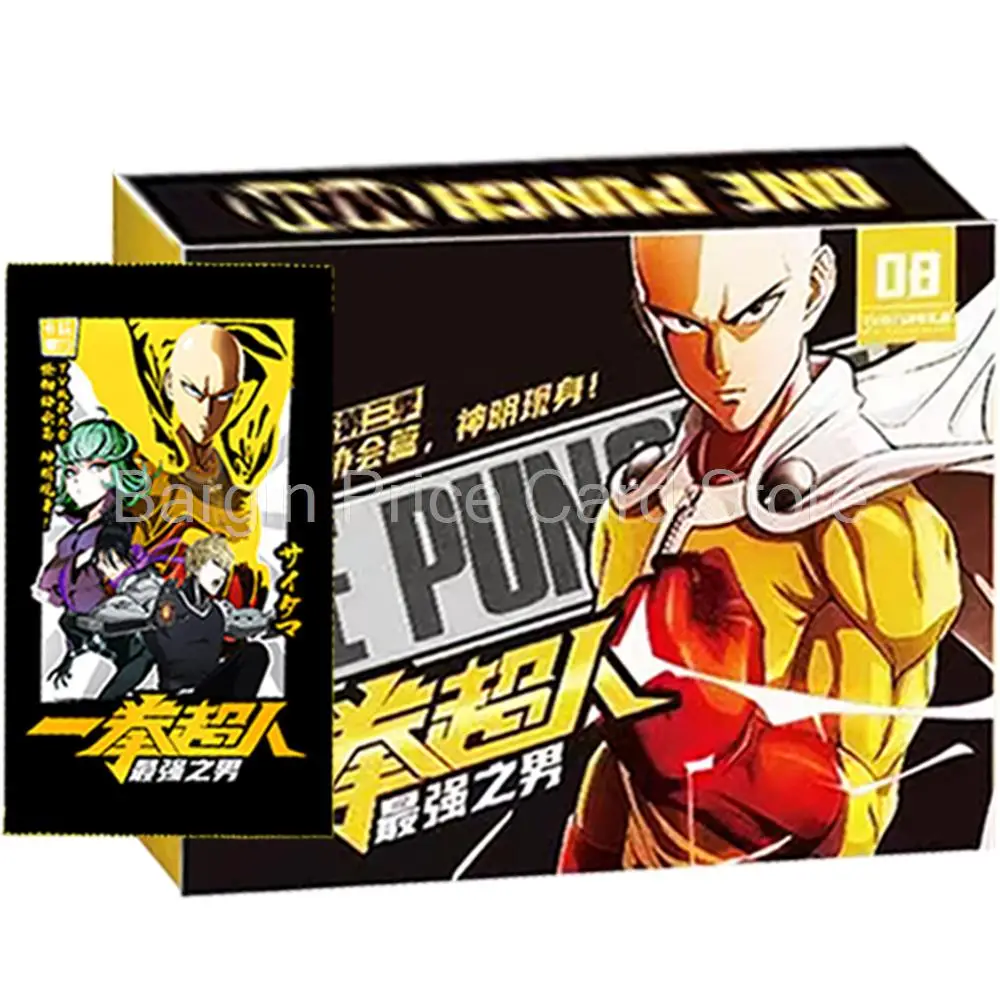 

Original Japanese Anime One Punch Man Card Figures Saitama Genos Card Bronze Barrage Flash Collection Card Battle Toy Kids Gifts