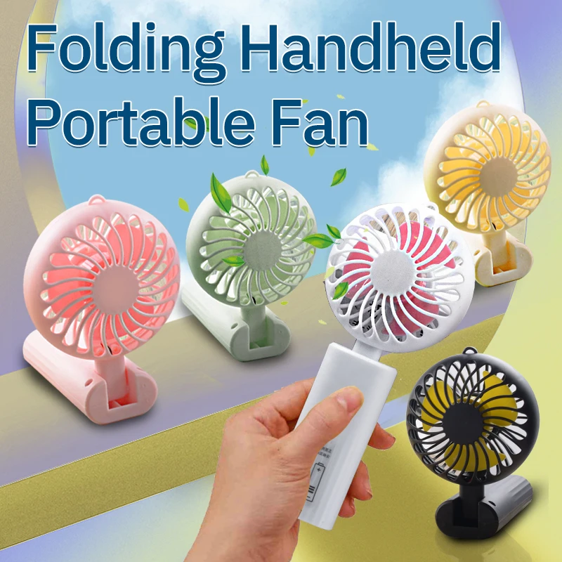 Mini Portable Hand-Held Fan Non-Rechargeable Folding Wind Speed Adjustable Summer Cool Artifact