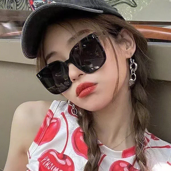 GM New Sunshade Sunglasses Internet-famous Women's Driving Anti-ultraviolet Large Frame Sunglasses