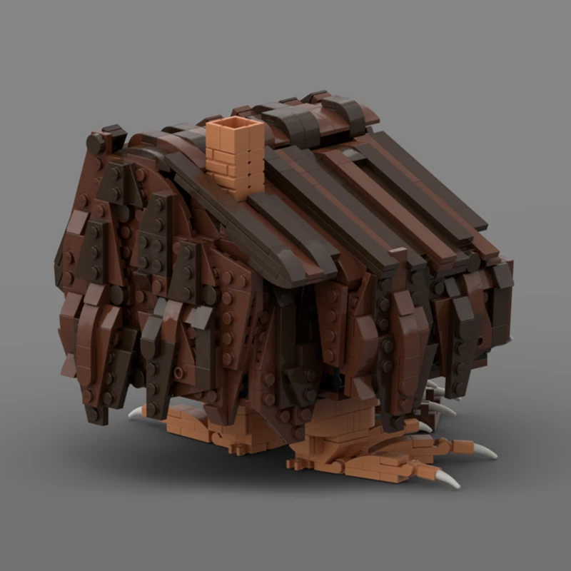 838pcs MOC Hut op Chiken Benen Architectuur Bouwstenen Model Kinderen Festival Geschenken