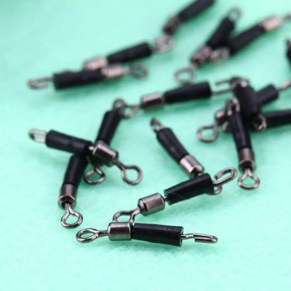 20Pcs/lot Hot Durable New Tackle Accessories 8 Word Ring Fishing Swivels Snap Rolling Connector Line clip